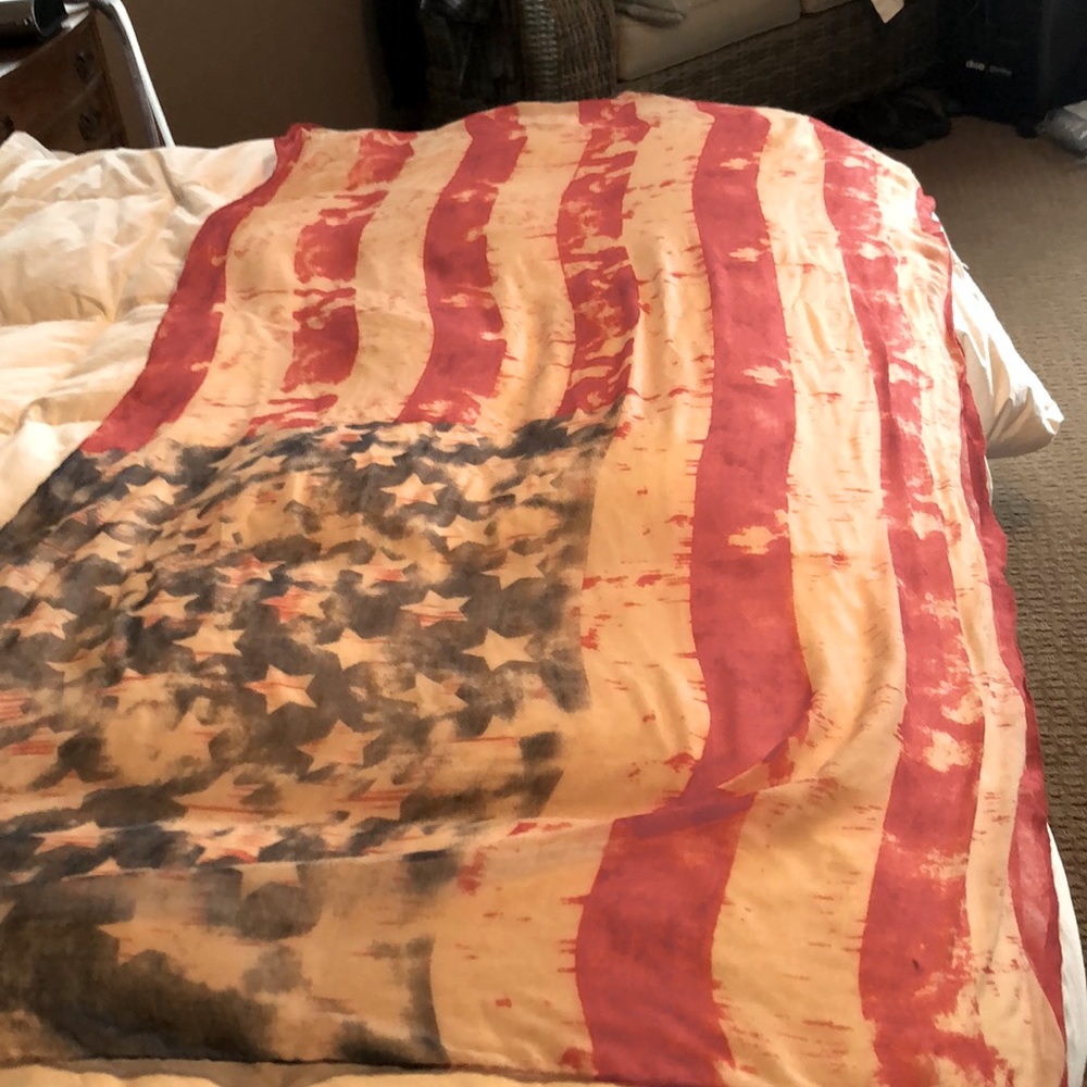 USA flag scarf